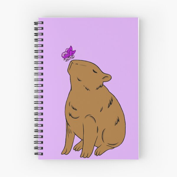 Item preview, Capybara Awareness Ribbon Butterfly (purple) designed and sold by CaitlynConnor.