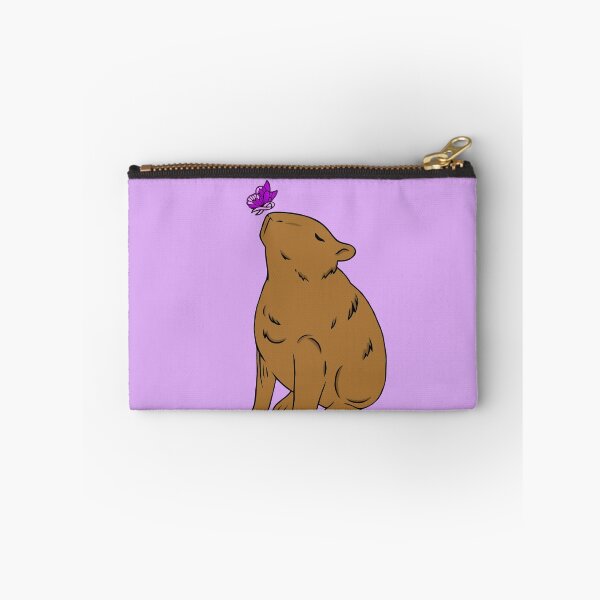 Item preview, Capybara Awareness Ribbon Butterfly (purple) designed and sold by CaitlynConnor.