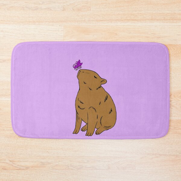 Item preview, Capybara Awareness Ribbon Butterfly (purple) designed and sold by CaitlynConnor.