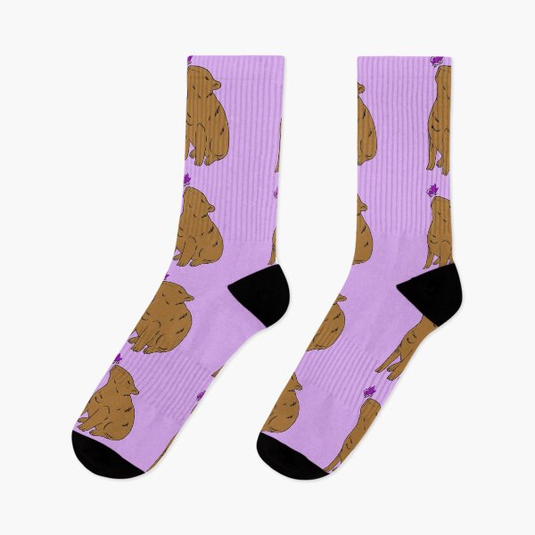 Item preview, Capybara Awareness Ribbon Butterfly (purple) designed and sold by CaitlynConnor.