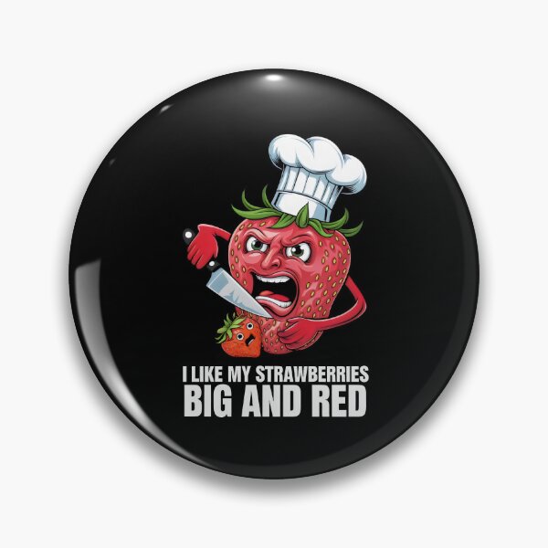 Item preview, I Like My Strawberries - Funny Angry Strawberry Chef – Big and Red Fruit Humor designed and sold by Prime-Studio.