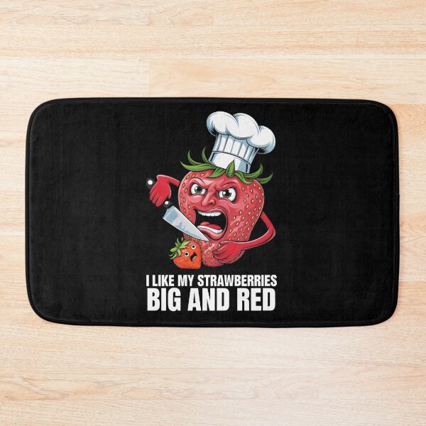 Item preview, I Like My Strawberries - Funny Angry Strawberry Chef – Big and Red Fruit Humor designed and sold by Prime-Studio.