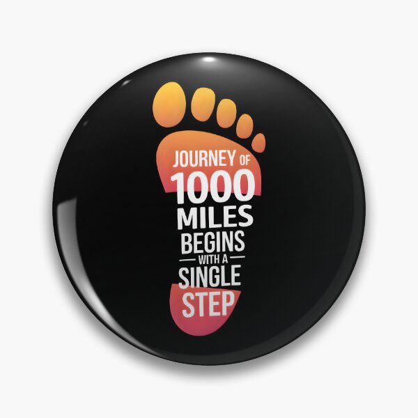 Item preview, Journey of 1000 Miles - Motivational quote designed and sold by VaskarPaul.