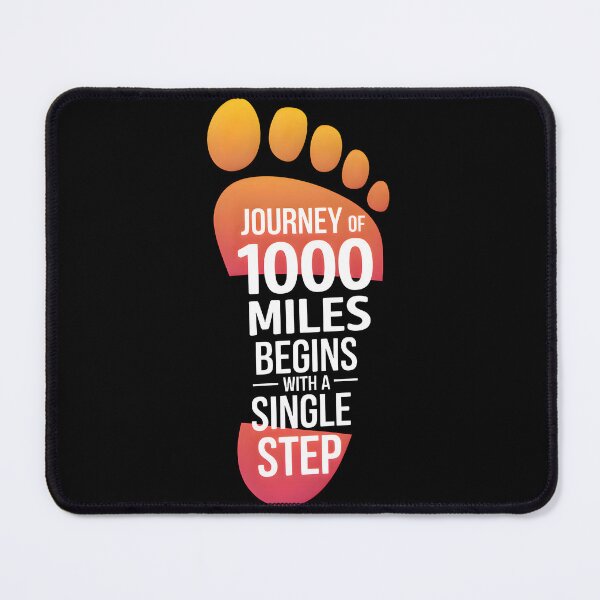 Item preview, Journey of 1000 Miles - Motivational quote designed and sold by VaskarPaul.