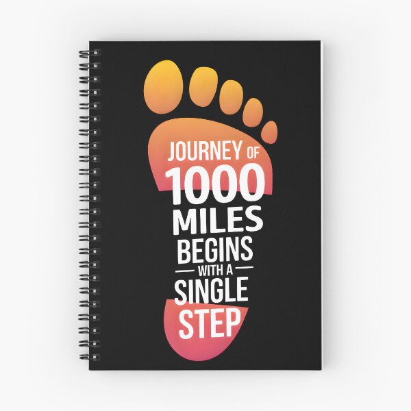 Item preview, Journey of 1000 Miles - Motivational quote designed and sold by VaskarPaul.