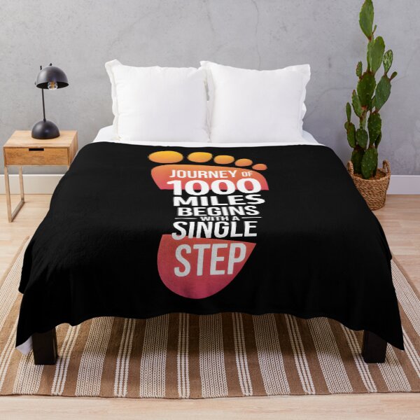 Item preview, Journey of 1000 Miles - Motivational quote designed and sold by VaskarPaul.