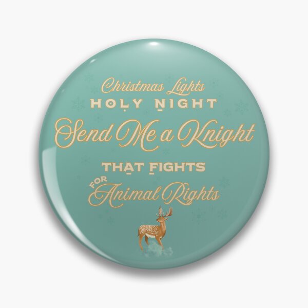 Item preview, Animal Lover Christmas Knight - Animal Rights Advocacy designed and sold by Shaielle.