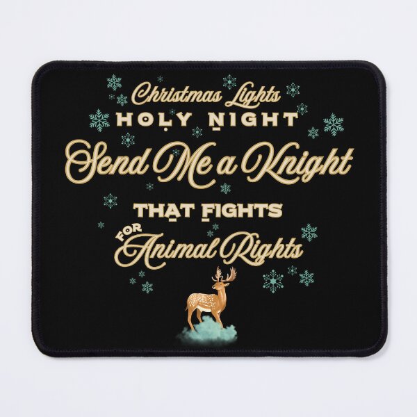 Item preview, Animal Lover Christmas Knight - Animal Rights Advocacy designed and sold by Shaielle.