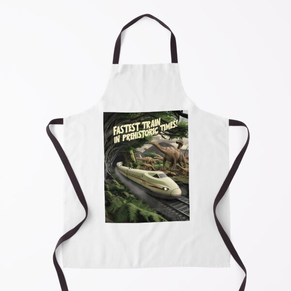 Item preview, The fastest train in prehistoric times. designed and sold by MyHappyArtShop.