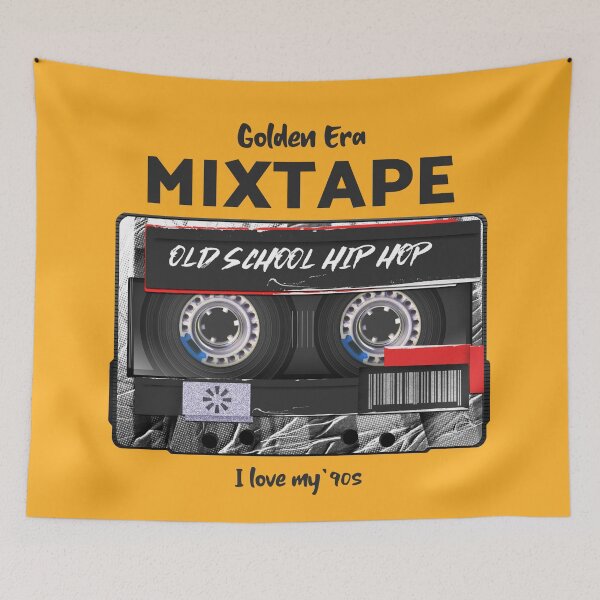 Item preview, Golden Era Mixtape - 90's Old School Hip-Hop Vibes designed and sold by rdxart.