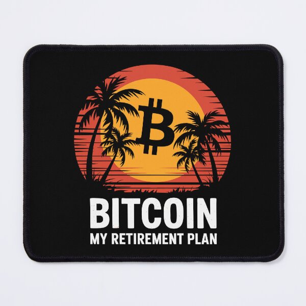 Item preview, Bitcoin Retirement Plan Tropical Beach Crypto Humor designed and sold by w1ckerman.