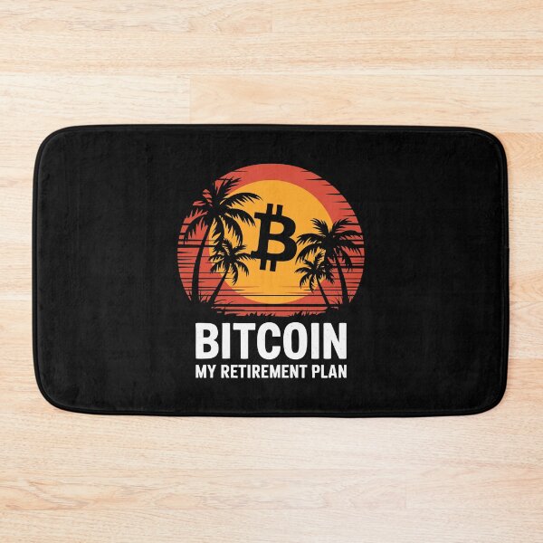 Item preview, Bitcoin Retirement Plan Tropical Beach Crypto Humor designed and sold by w1ckerman.