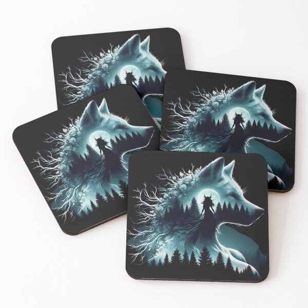 Item preview, Wolf Goddess designed and sold by Funny Vintage Stickers And T-Shirts.