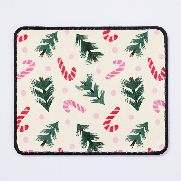 Item preview, Vintage Christmas Red and Pink Candy Canes And Trees designed and sold by Guided by Light Art.