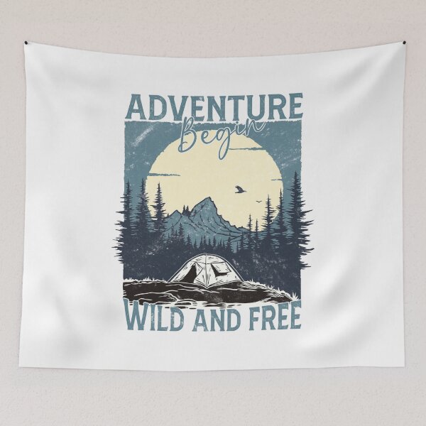 Item preview, Nature Hiking Adventure Begin Wild and Free designed and sold by Dominika Farkašová.