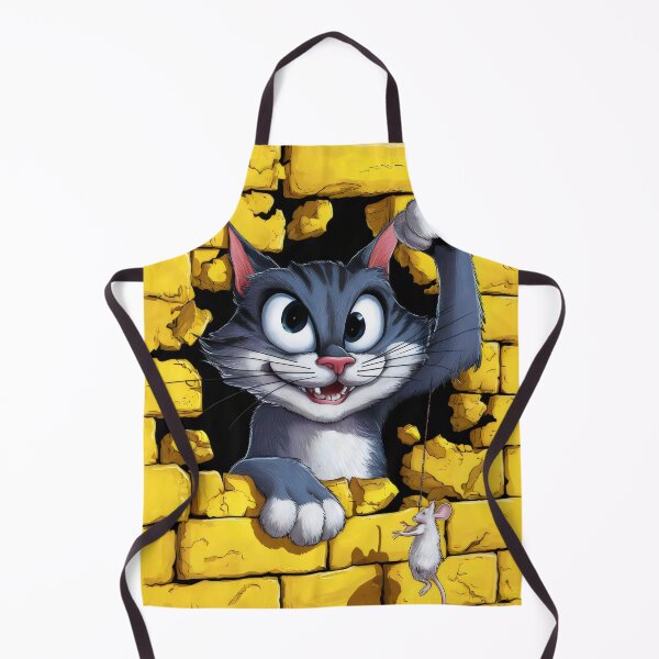 Item preview, Cat and mouse in the wall. designed and sold by MyHappyArtShop.