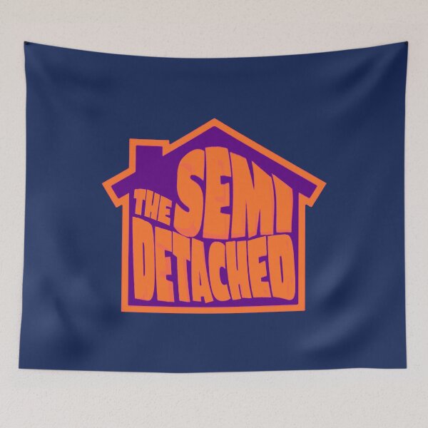 Item preview,  Semi Detached House Logo purple and orange designed and sold by HeadacheMachine.