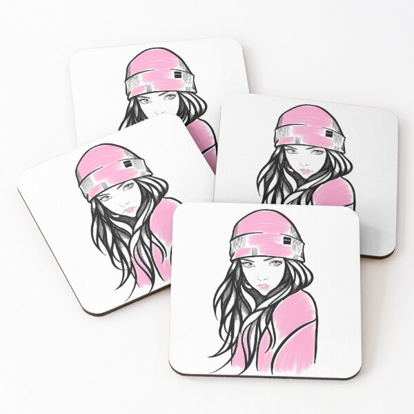 Item preview, Girl in pink hat designed and sold by Maryart8.