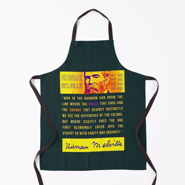 Item preview, Copy of Herman Melville quote: Who in the rainbow can draw the line where the violet tint ends and the orange tint begins? Distinctly we see the difference designed and sold by artbleed.