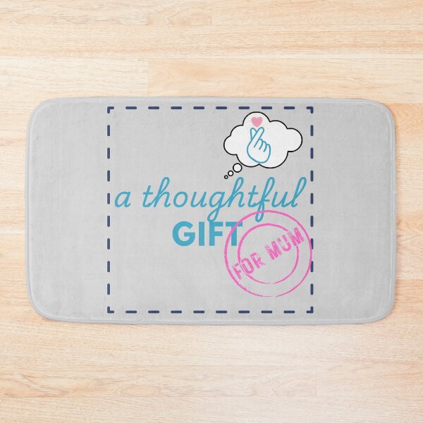 Item preview, A Thoughtful Gift For Mum Stamp Simple Heart Love Thought Bubble Blue and Pink designed and sold by Aurora-ly.