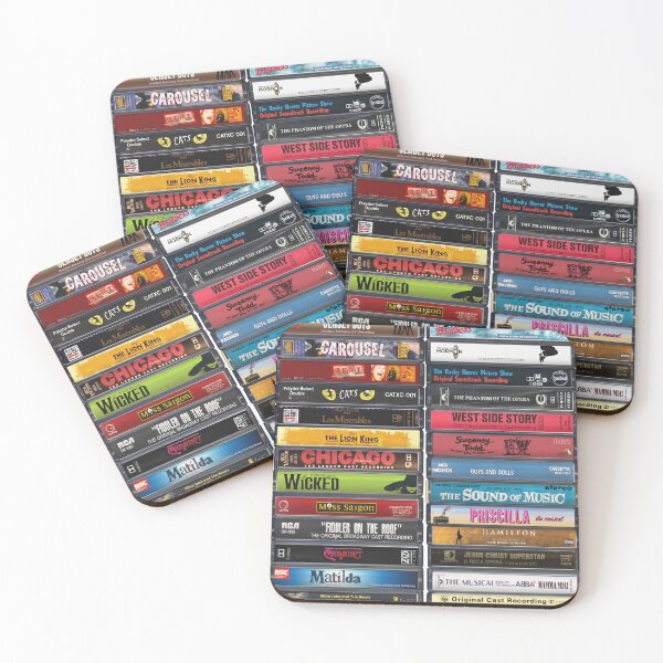 Item preview, Musicals Cassette Print - Greatest Musicals of all time designed and sold by Mr Mustard Prints.