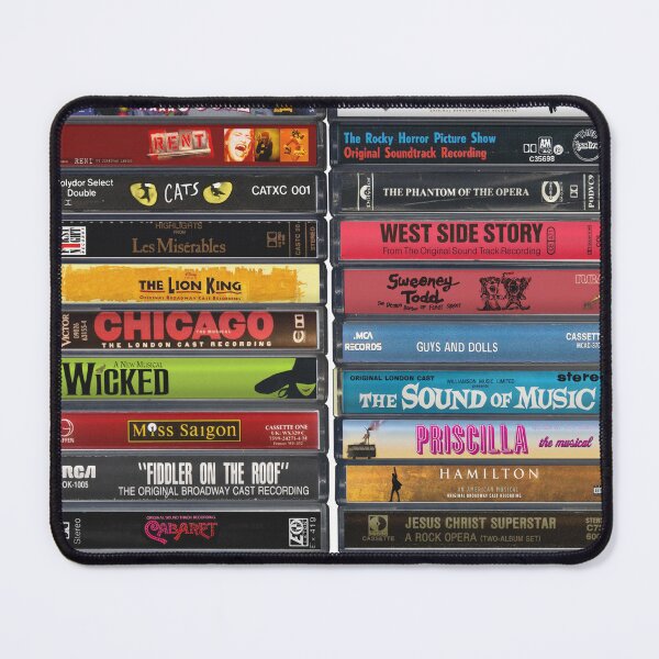 Item preview, Musicals Cassette Print - Greatest Musicals of all time designed and sold by Mr Mustard Prints.