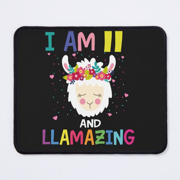 Item preview, I Am 11 and Llamazing - Cute 11th Birthday Llama Design designed and sold by Tujzui.
