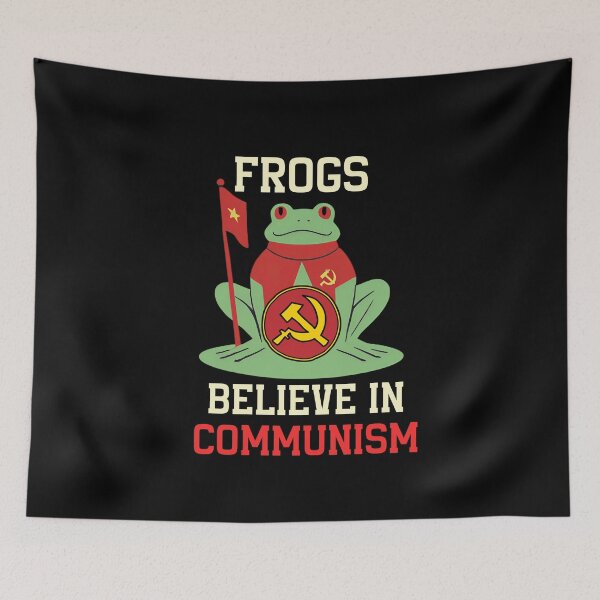 Aperçu de l'œuvre Grenouille communiste créée et vendue par VibeStyleShop.