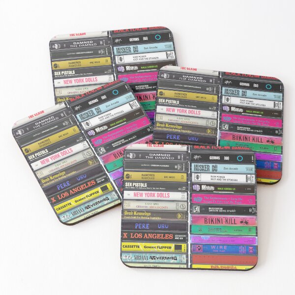 Item preview, Greatest Punk Albums of All Time - Punk Cassette Print designed and sold by Mr Mustard Prints.