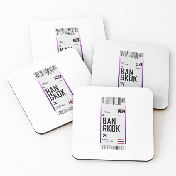 Item preview, Bangkok Boarding Pass Thailand Travel Ticket designed and sold by TulipaGraphics.