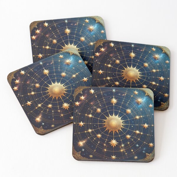Item preview, Celestial Design with Radiant Sun and Golden Stars designed and sold by RaiyaTees.