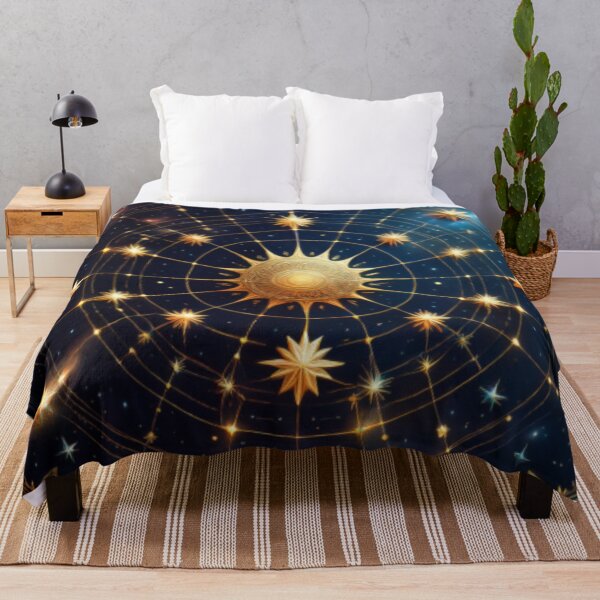 Item preview, Celestial Design with Radiant Sun and Golden Stars designed and sold by RaiyaTees.