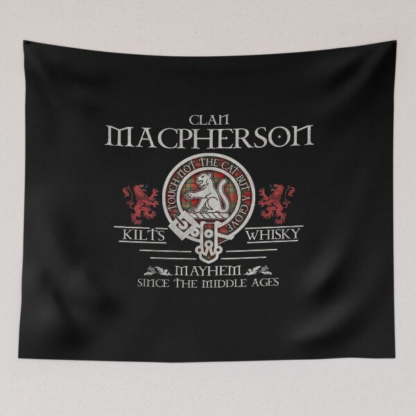 Item preview, Clan MacPherson Crubin tartan crest family reunion Highland Games designed and sold by Clan1093.