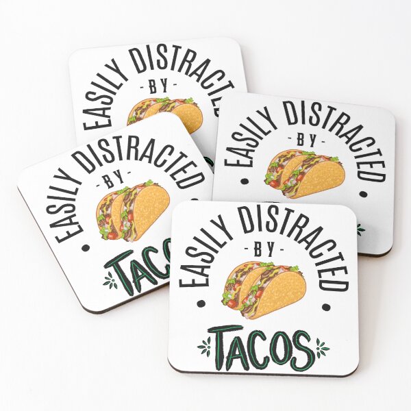 Item preview, Easily Distracted by Tacos designed and sold by ladykayg.