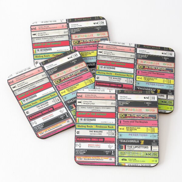 Artikelvorschau, Die besten Reggae-Alben aller Zeiten – Reggae-Musik – Vintage-Kassettendruck entworfen und verkauft von Mr Mustard Prints.
