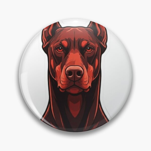 Aperçu de l'œuvre Doberman rouge créée et vendue par StickersRyous.