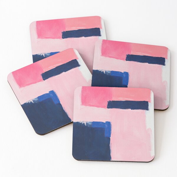 Item preview, Abstract Pink Blue Neon Modern Art designed and sold by ArtHouseNiklas.