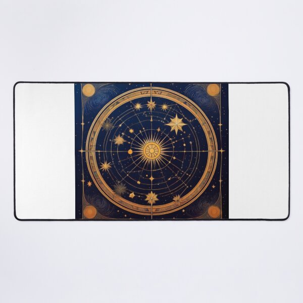 Item preview, Celestial Orbital Design with Golden Stars and Sun designed and sold by RaiyaTees.