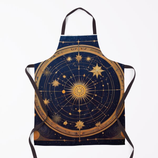 Item preview, Celestial Orbital Design with Golden Stars and Sun designed and sold by RaiyaTees.