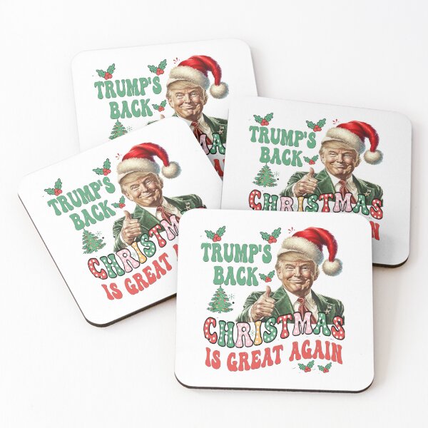 Item preview, Trump's Back Christmas is Great Again Funny Trump Christmas designed and sold by ZANNIX.