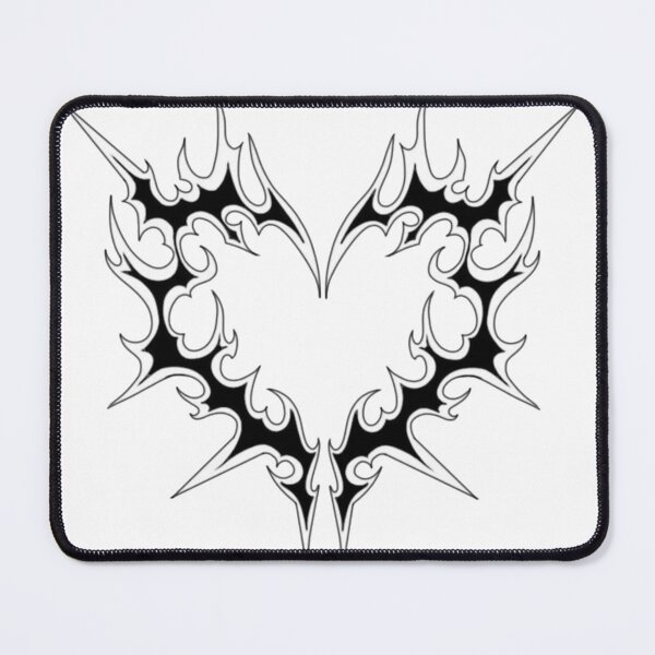 Item preview, Edgy Y2K Heart – Bold Retro Aesthetic Symbol designed and sold by vvaehz.