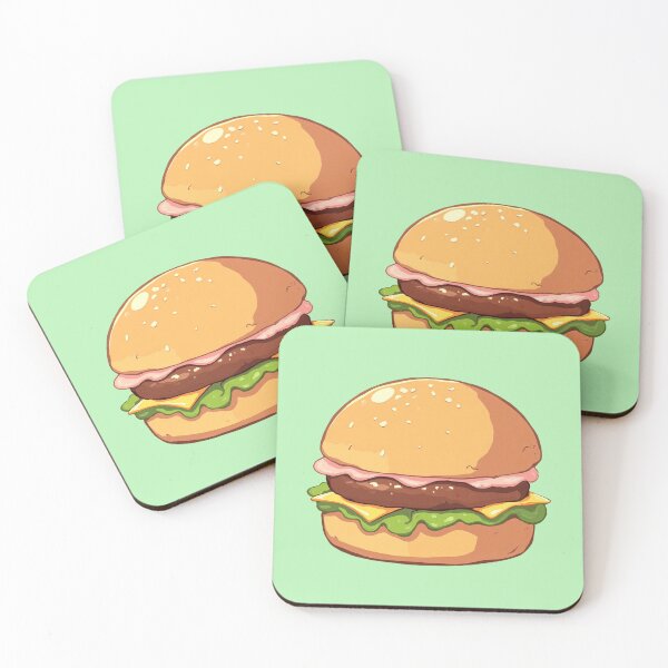 Item preview, Kawaii Burger Delight  Minty Marvel designed and sold by MadeByHaresShop.