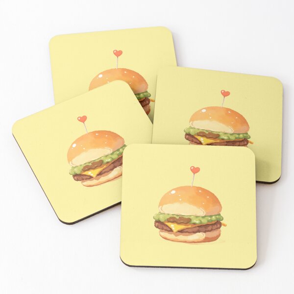 Item preview, Kawaii Slider Delight Tiny Burger Heart designed and sold by MadeByHaresShop.