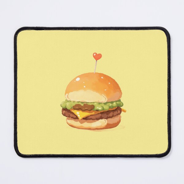 Item preview, Kawaii Slider Delight Tiny Burger Heart designed and sold by MadeByHaresShop.