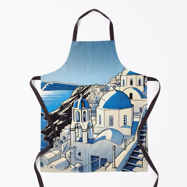 Item preview, A Blue Santorini is a Dream Come True designed and sold by unrealartwork.