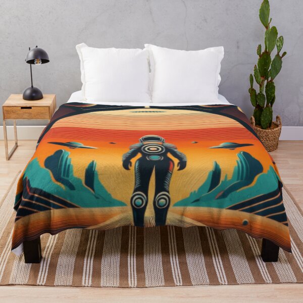 Item preview, Astronauta retrofuturista en un paisaje cósmico designed and sold by RaiyaTees.