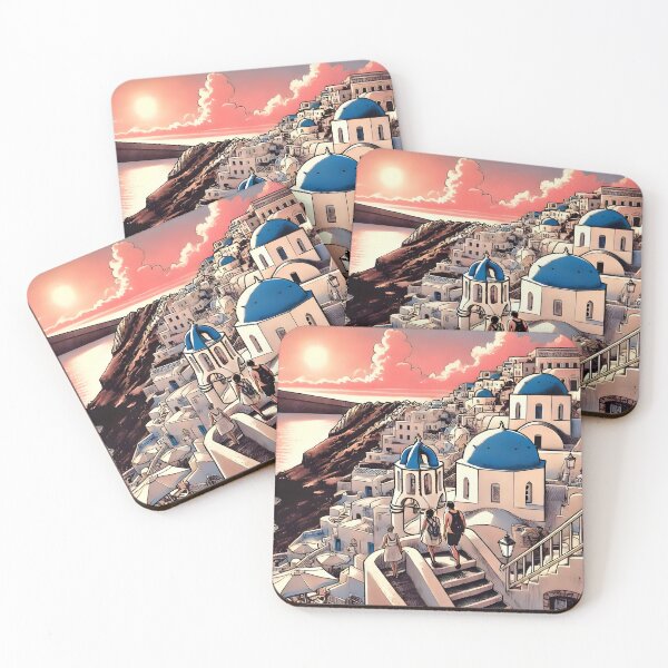 Item preview, Golden Hour Hits Differently in Santorini designed and sold by unrealartwork.