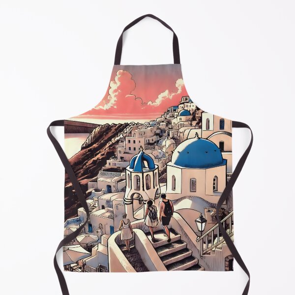 Item preview, Golden Hour Hits Differently in Santorini designed and sold by unrealartwork.