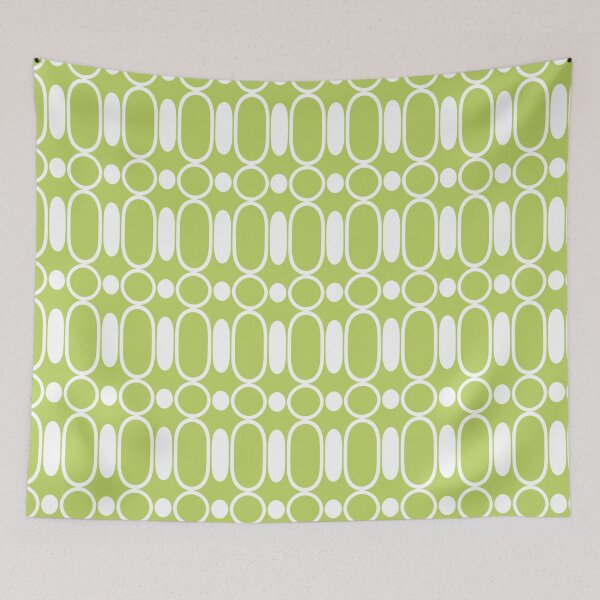 Item preview, Circle pattern with stretched patterns in between (Lime) designed and sold by Tokofereal.