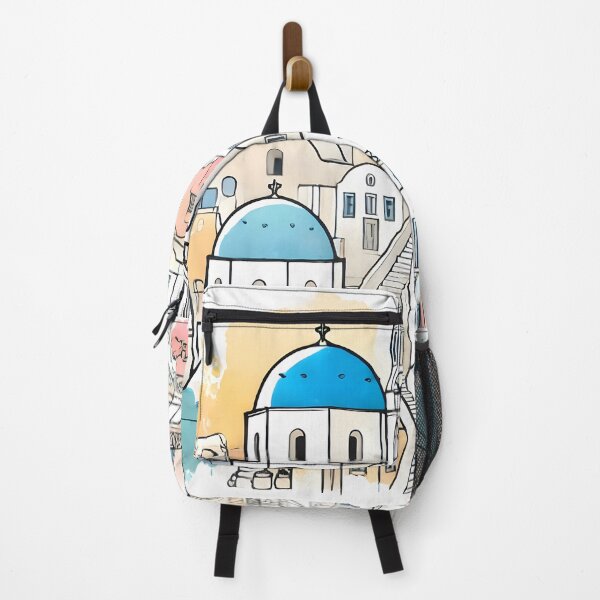 Item preview, The Magic of Santorini Painted in Watercolors designed and sold by unrealartwork.